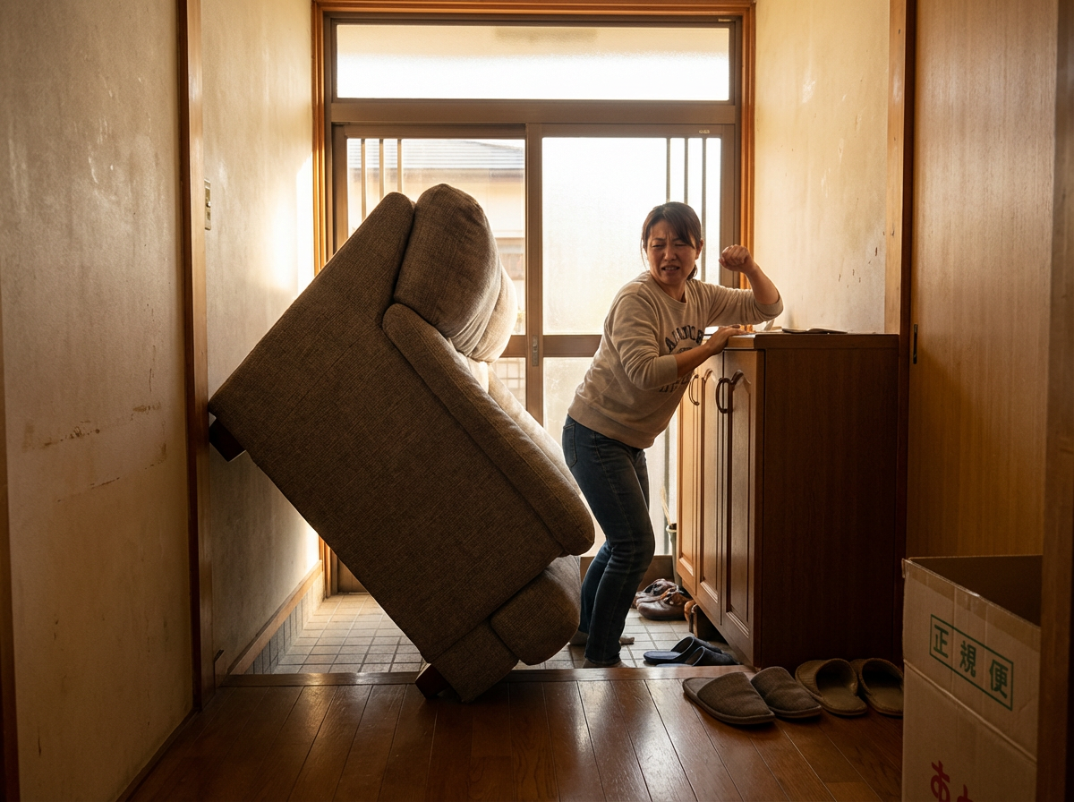 大型家具の運び出し